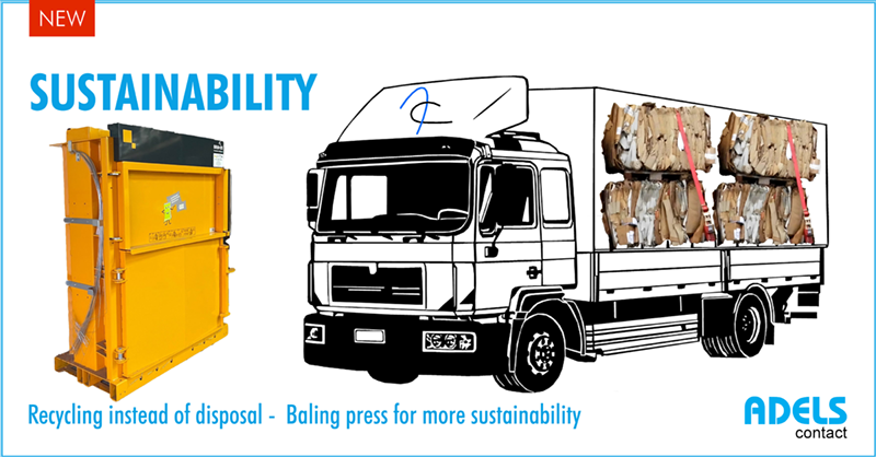 Recycling instead of disposal – Baling press for more sustainability